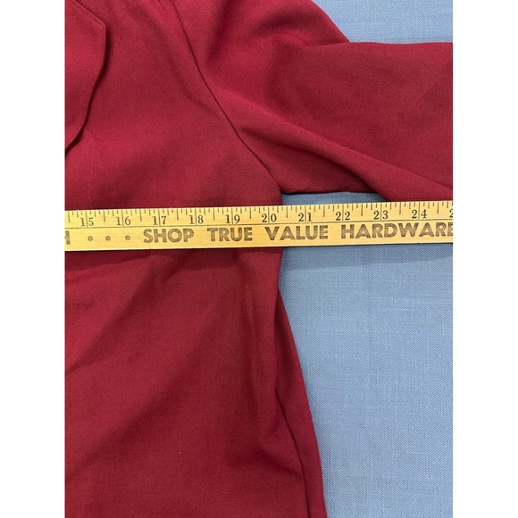 Prophecy Sag Harbor Red Single Button Blazer Jacket Womens 10 ~ Vintage - Picture 4 of 6